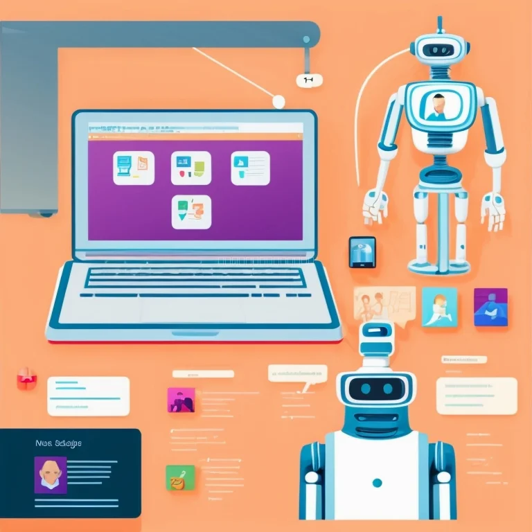 AI automation learning concept illustration